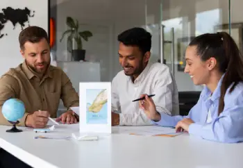 A day in the office of a travel agency