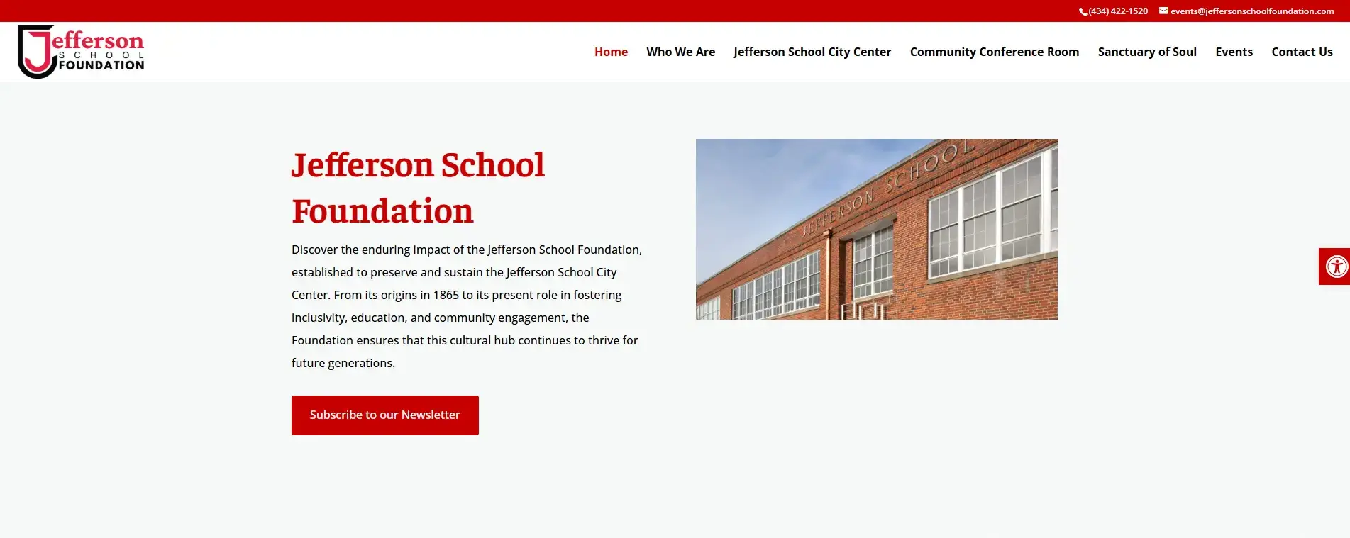Jefferson School Foundation Home Page Image